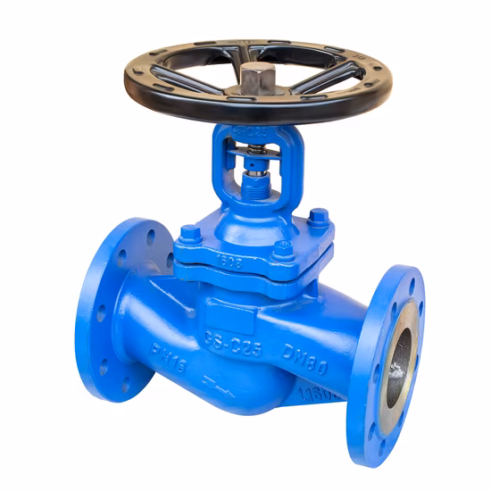 Vanne à soupape à soufflet en acier moulé DIN GS-C25 1.7363