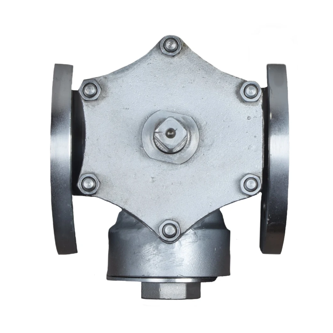 Carbon Steel or Stainless Steel Worm Gear Floating Tee Ball Valve