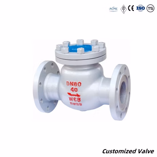 Personnalisé 304 316 Moulage de précision Chine OEM Porte à bille flottante en acier inoxydable Porte à 3 voies à bride de commande à bille Swing Check Casting Valve d'angle